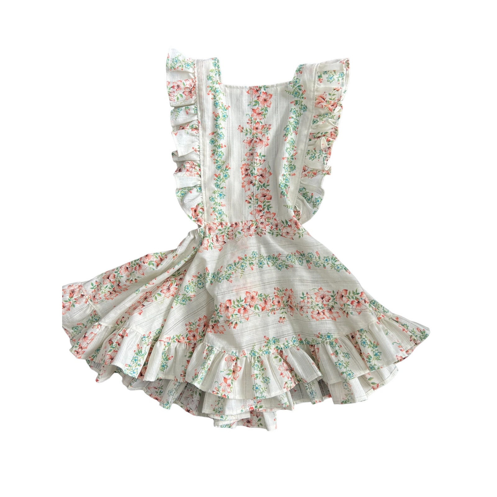 25 Letters Handmade Vintage Fabric Pinafore Set