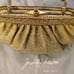 Judith Leiber vintage Gold Reptile Cross Body Purse.