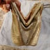 Judith Leiber vintage Gold Reptile Cross Body Purse.