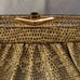Judith Leiber vintage Gold Reptile Cross Body Purse.