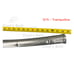 Set of 2 Replacement 12ft Flex Model Top Rail without Sockets Gray Bounce Pro