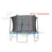 Set of 2 Replacement 12ft Flex Model Top Rail without Sockets Gray Bounce Pro