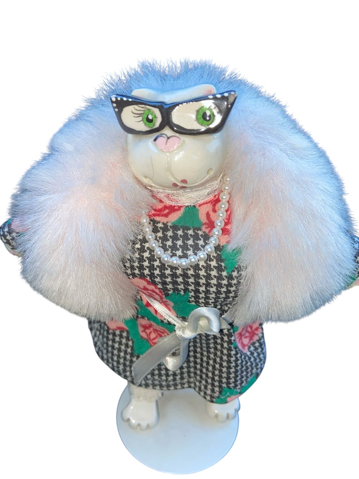 Vintage Porcelain Queen Diva Cat by C.M. Garretson-Persans