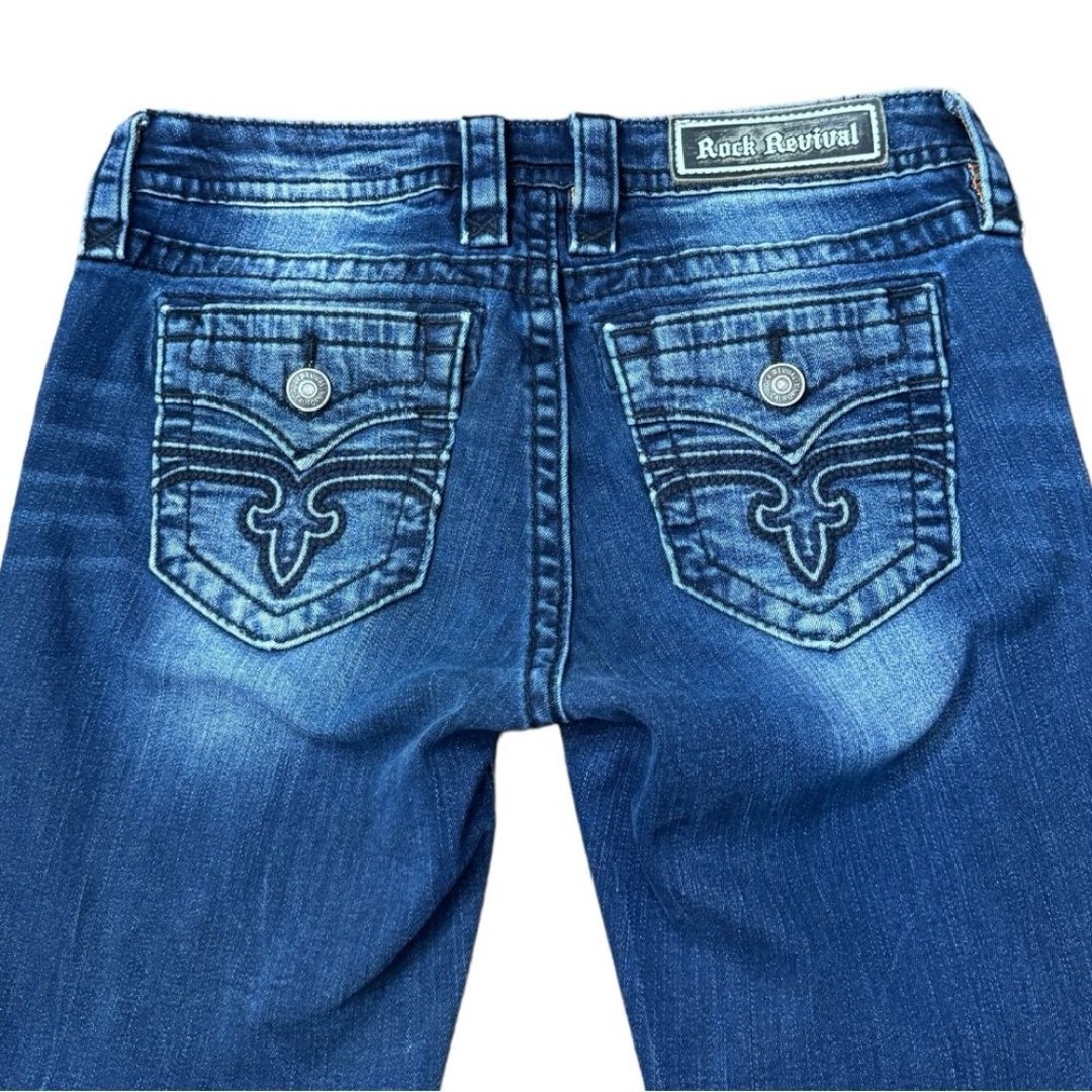 Rock Revival Alivia Mid-rise Skinny Denim Stretch Jeans Casual Women’s Size 27