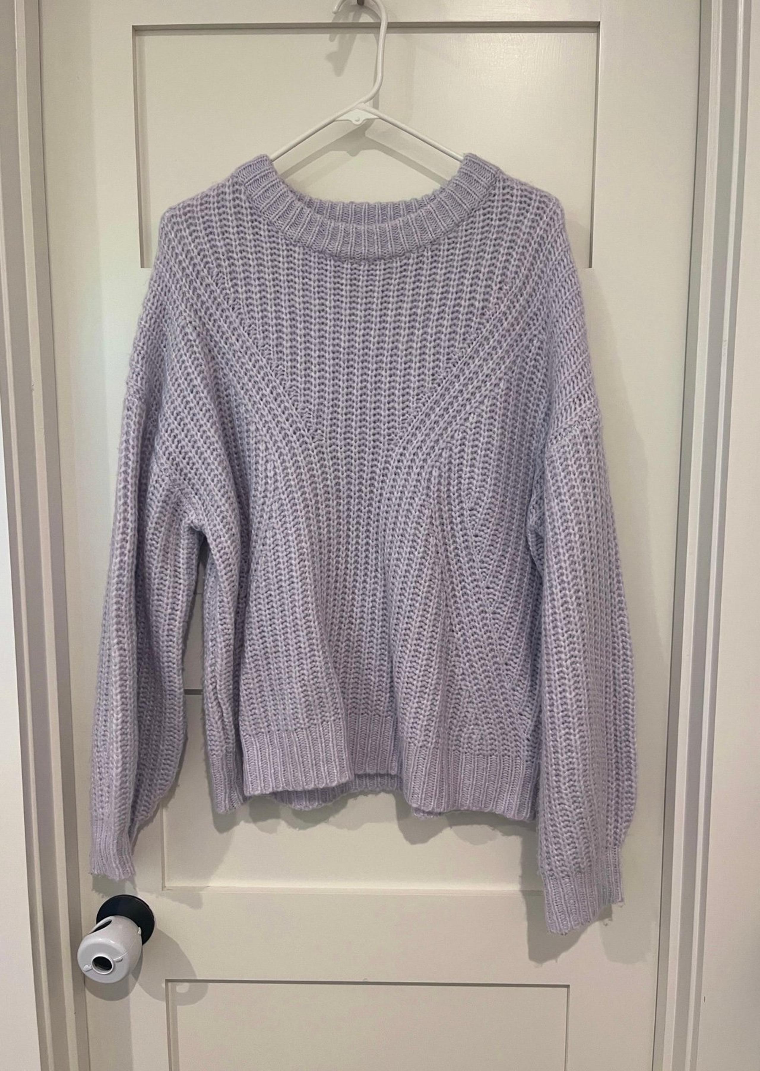 A New Day Women's Large lavender crewneck sweater