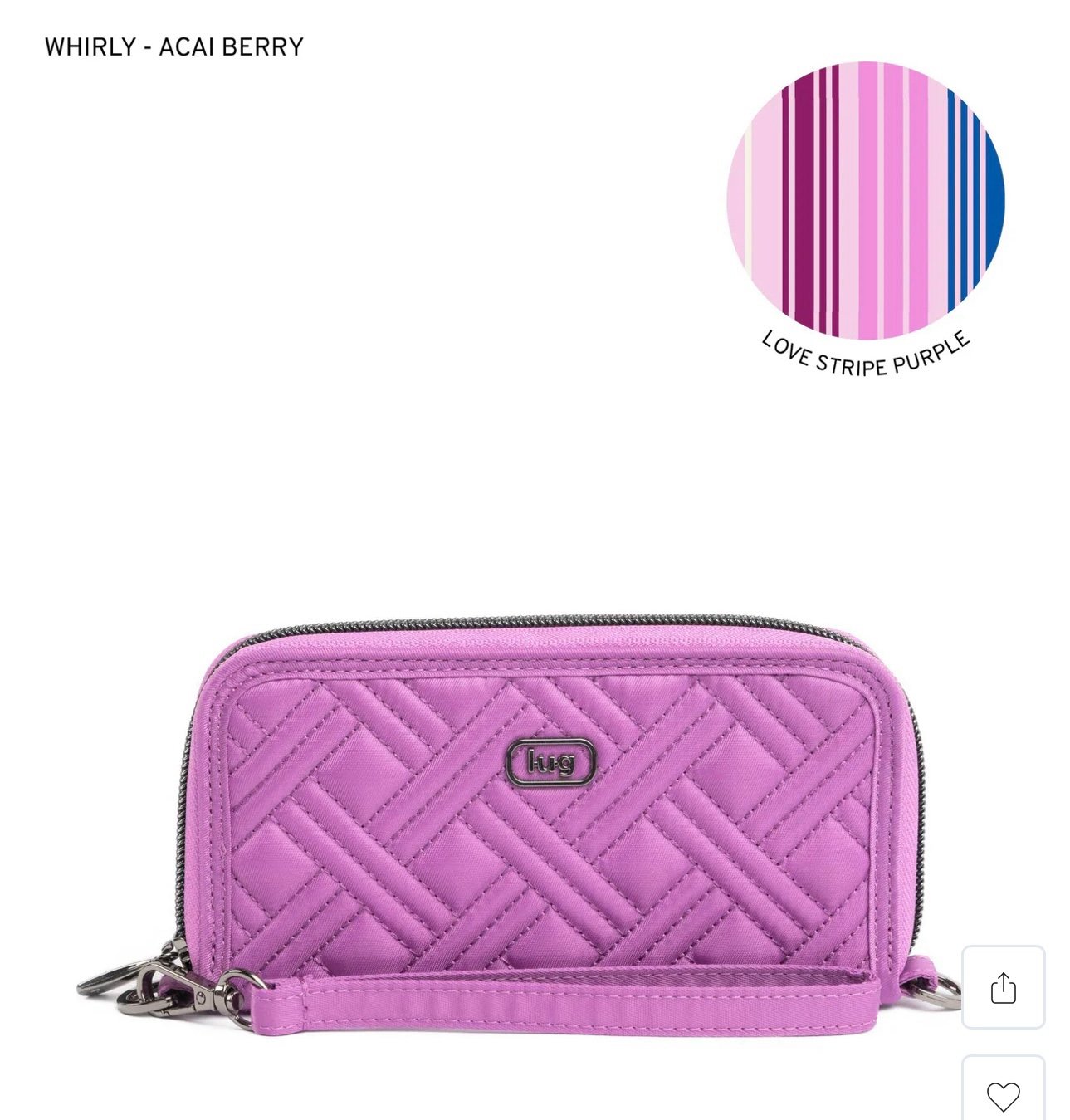 Lug Whirly wallet in Açaí Berry NWT