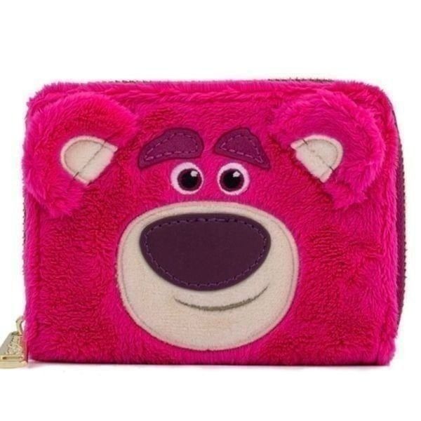 Lotso Cosplay Plush Zip Around Wallet Loungefly Disney NWT Toy Story Strawberry