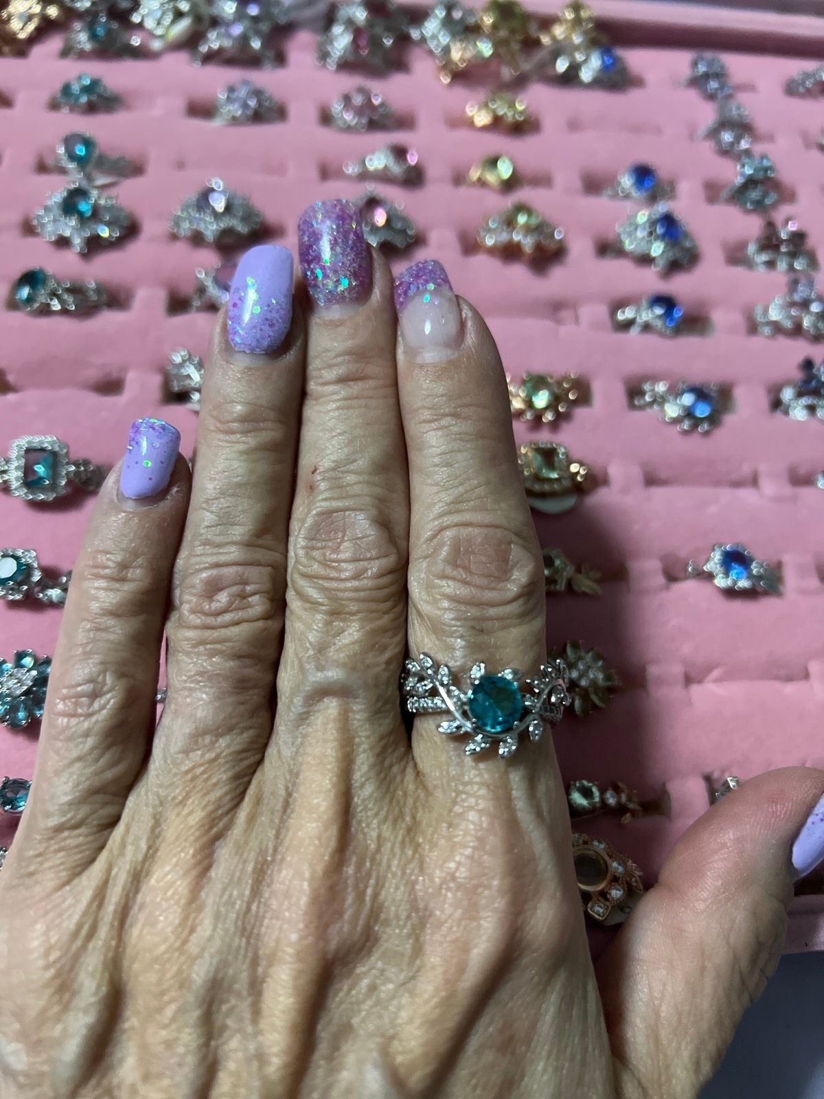 Beautiful RBP southern Garden Ella Mae ring size 6 pariba topaz