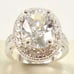 925 Silver Plated Exclusive White Big Stone Ring For Woman, GPMB1531