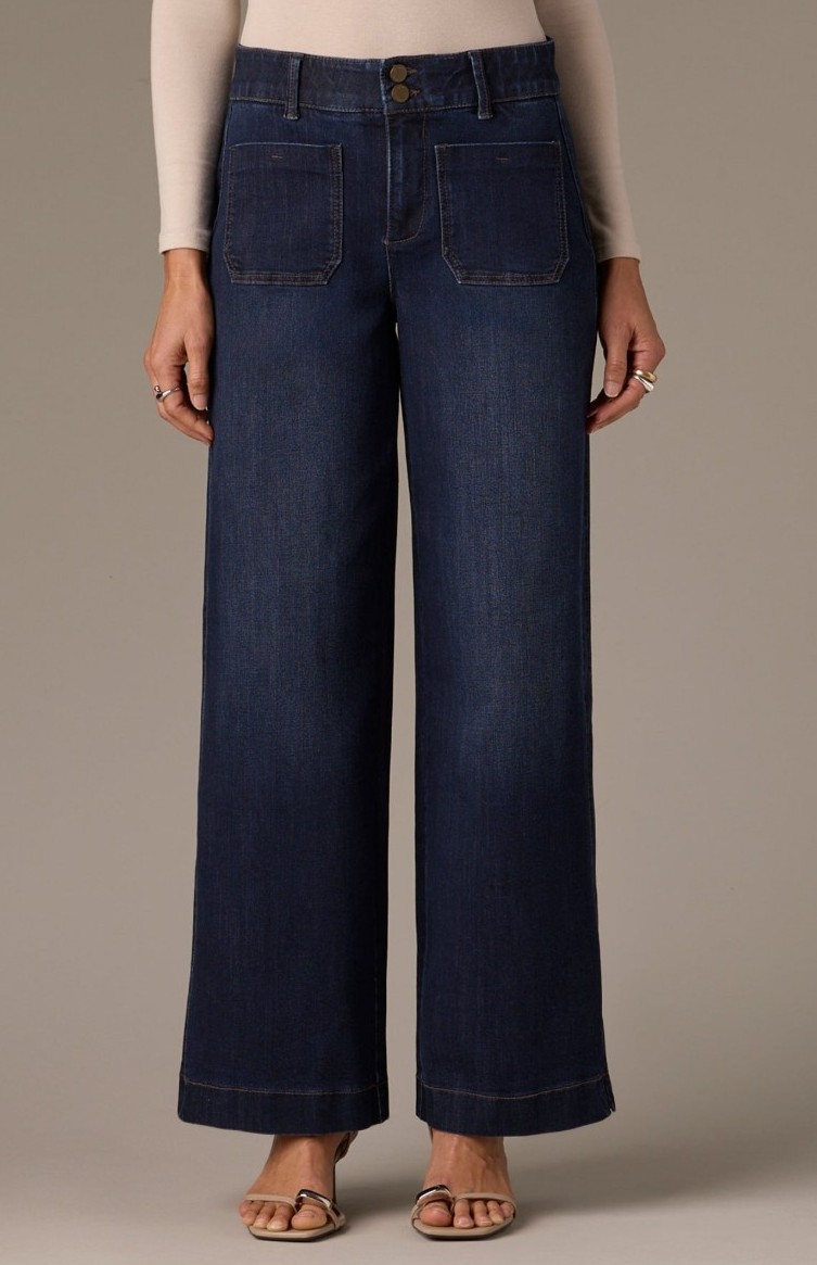 Wit & Wisdom Wide Leg Jeans Women's Size 10P Indigo 28 inseam - NWT