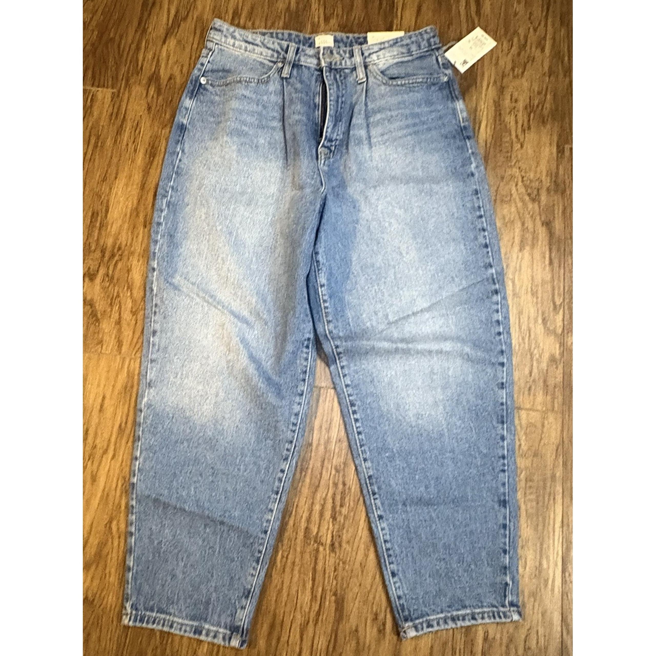 A New Day Women's High Rise Tapered Leg Stretch Blue Jeans Size 12 /31 NWT