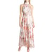 New Women’s Eliza J Floral Halter Neck Slim Maxi Dress Size 6