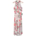 New Women’s Eliza J Floral Halter Neck Slim Maxi Dress Size 6