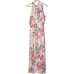 New Women’s Eliza J Floral Halter Neck Slim Maxi Dress Size 6