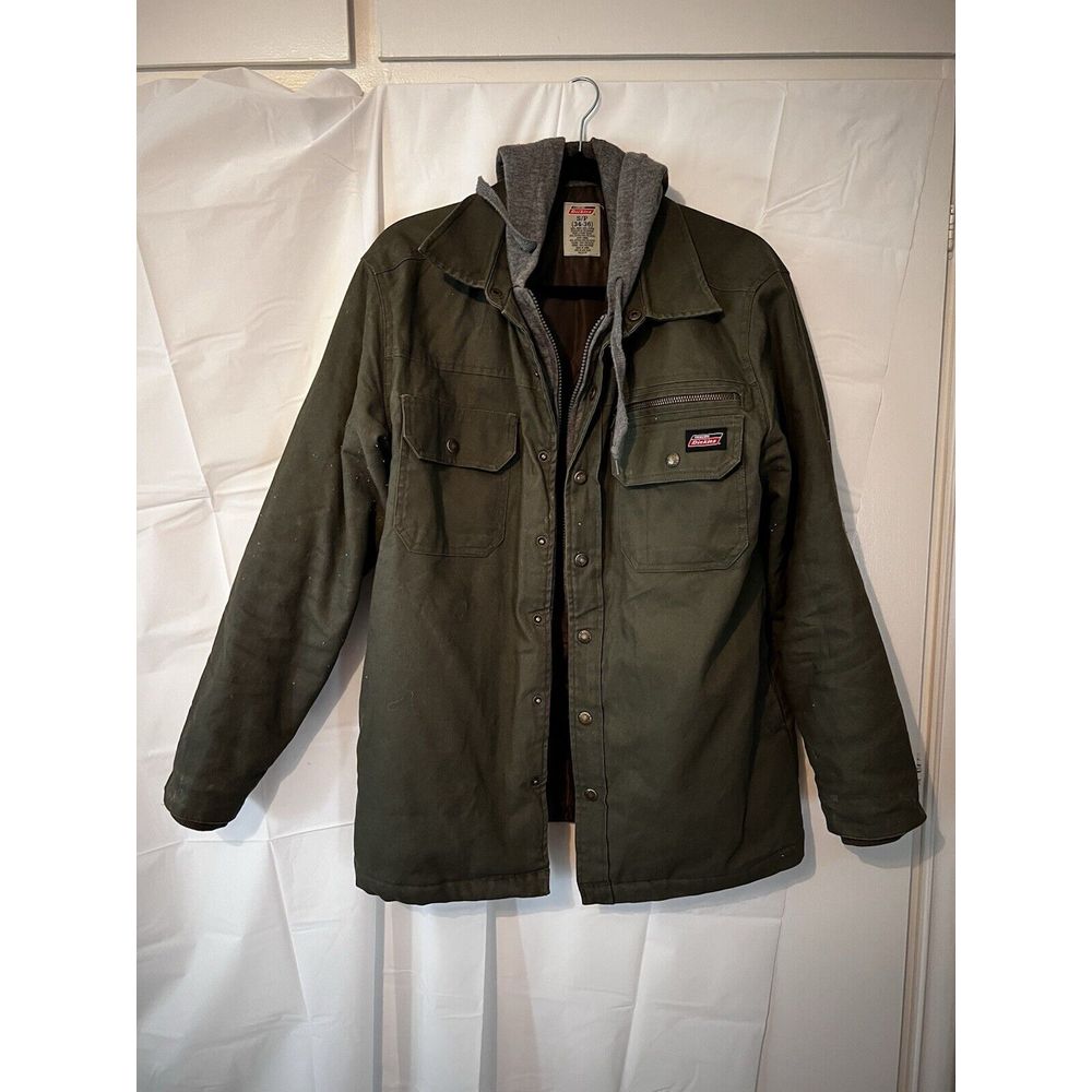 Green Dickies hooded jacket Size Small