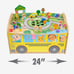 CoComelon Wheels on the Bus Wooden Activity Table, Recycled Wood, Officially Lic