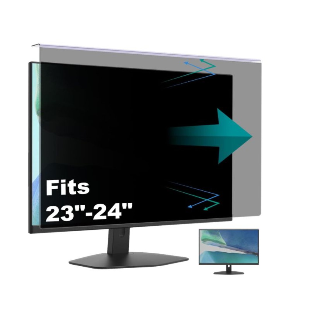 Computer Hanging Privacy Screen Filter Protector fr 23-24'' Desktop Monitor JL77
