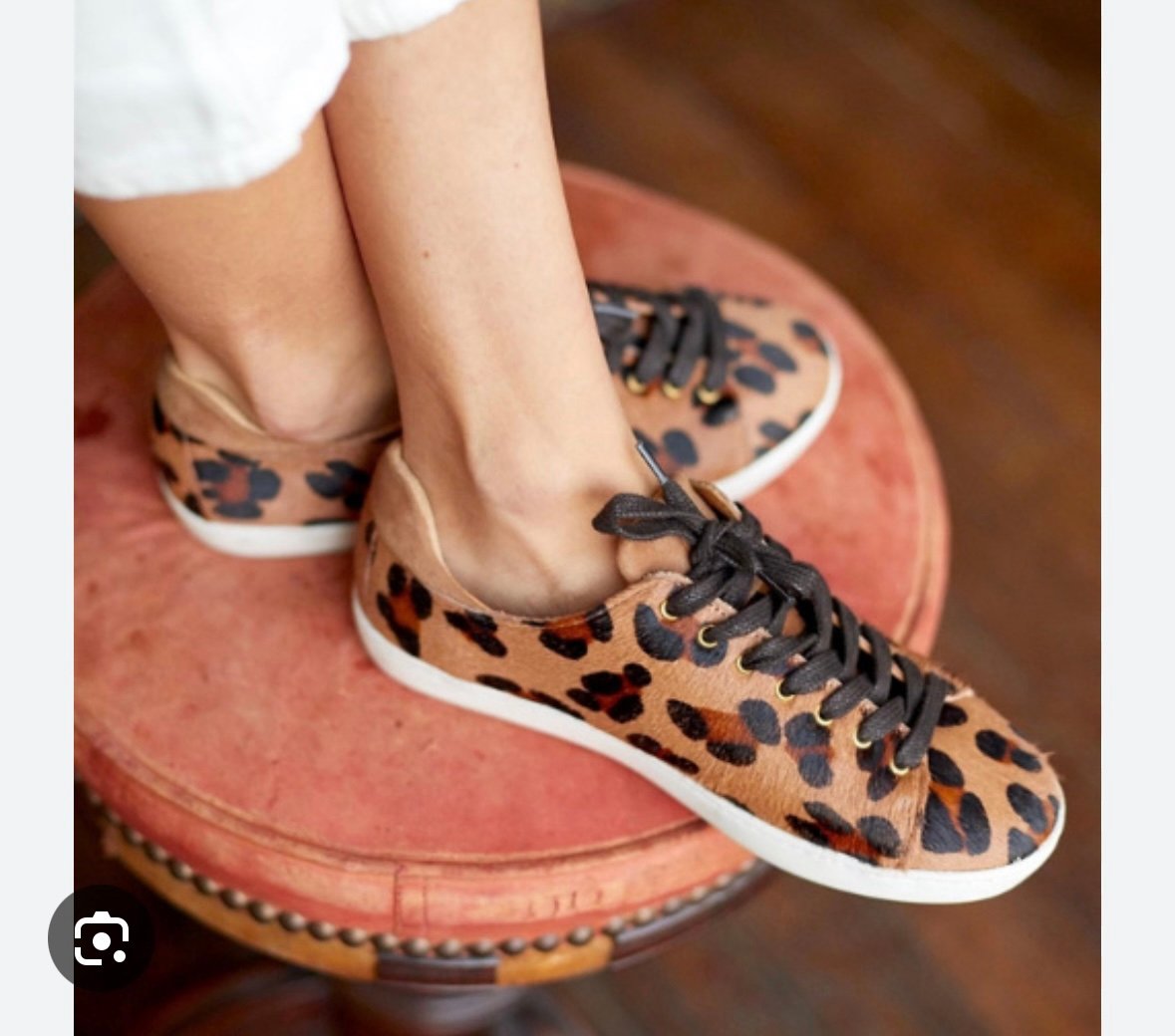 Sezane jack trainers leopard