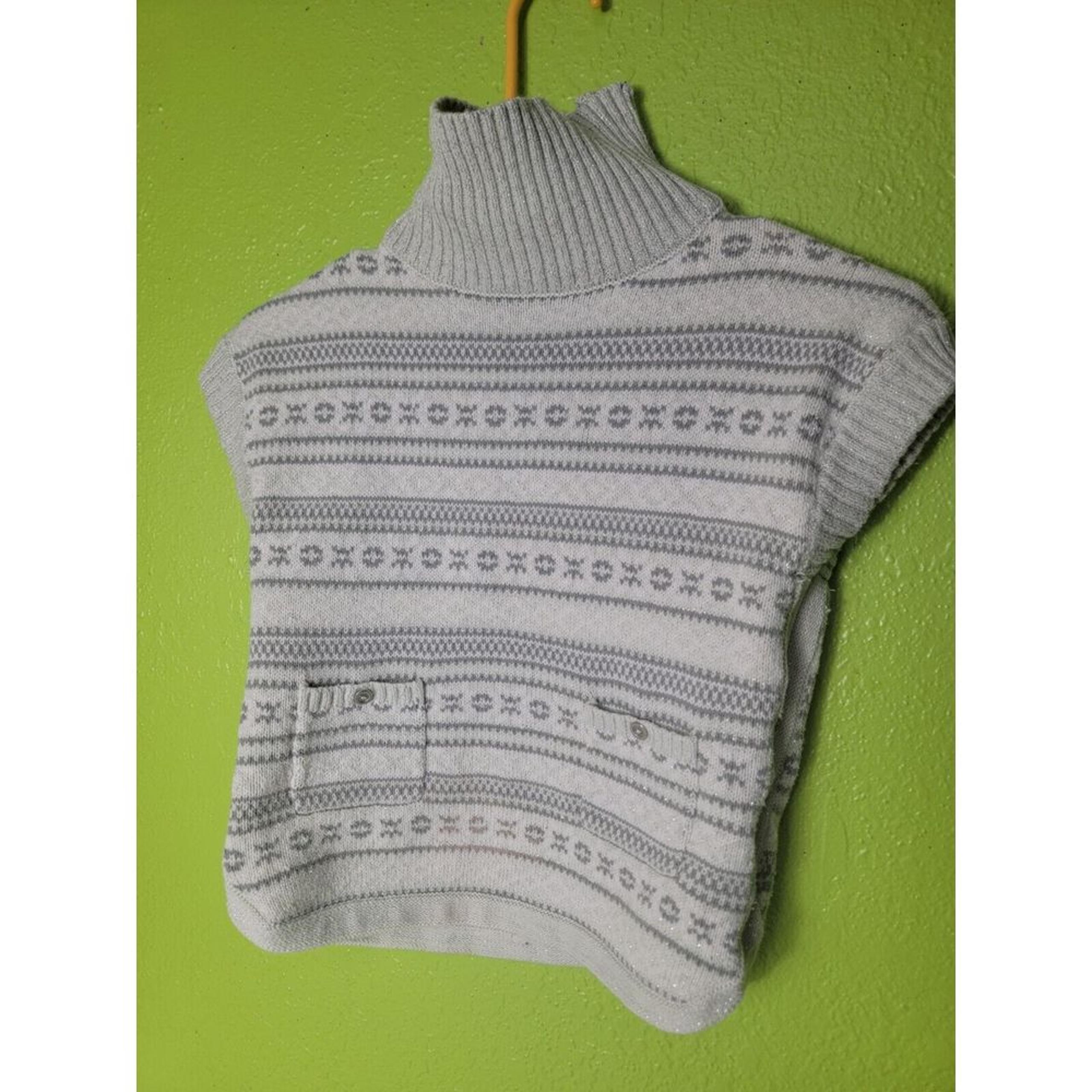 5t Sweater Youth Aspen Kids Toddler Sleeveless Knit Gray White