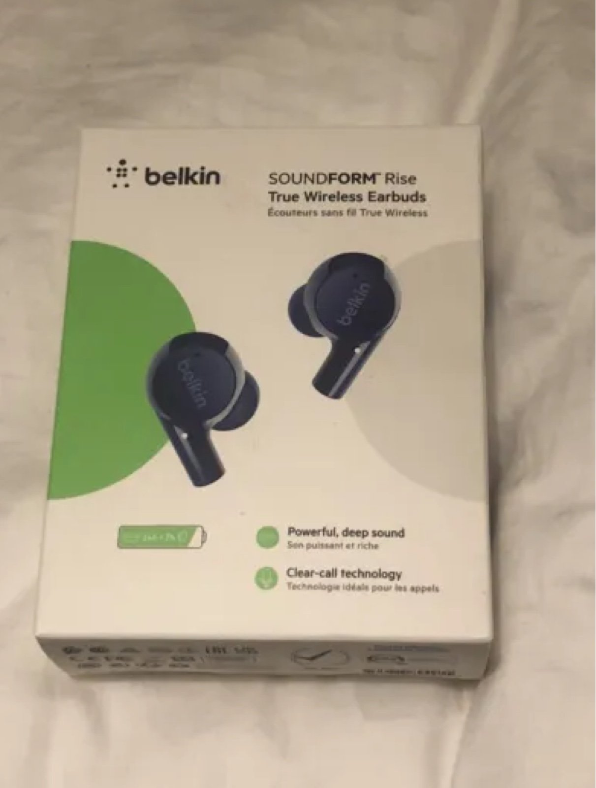 Belkin Wireless Earbuds, Soundform Rise, True Wireless Bluetooth Earphones,Black
