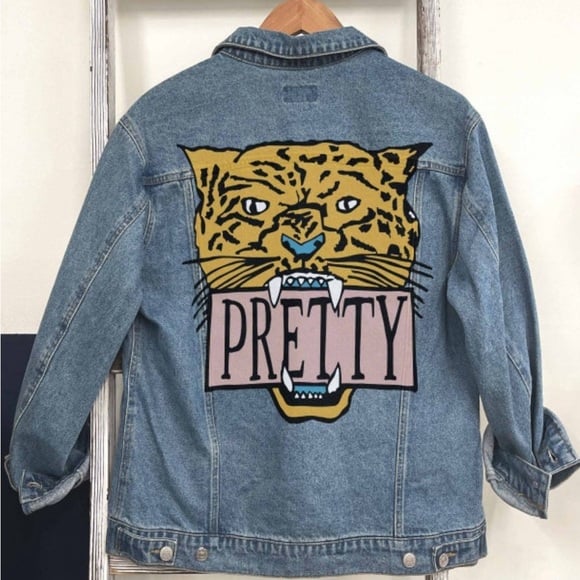 Graphic Denim Jacket