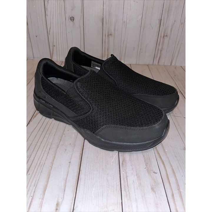 Skechers Men's Extra Wide Fit Air-Cooled Memory Foam Black Shoes Sz 9