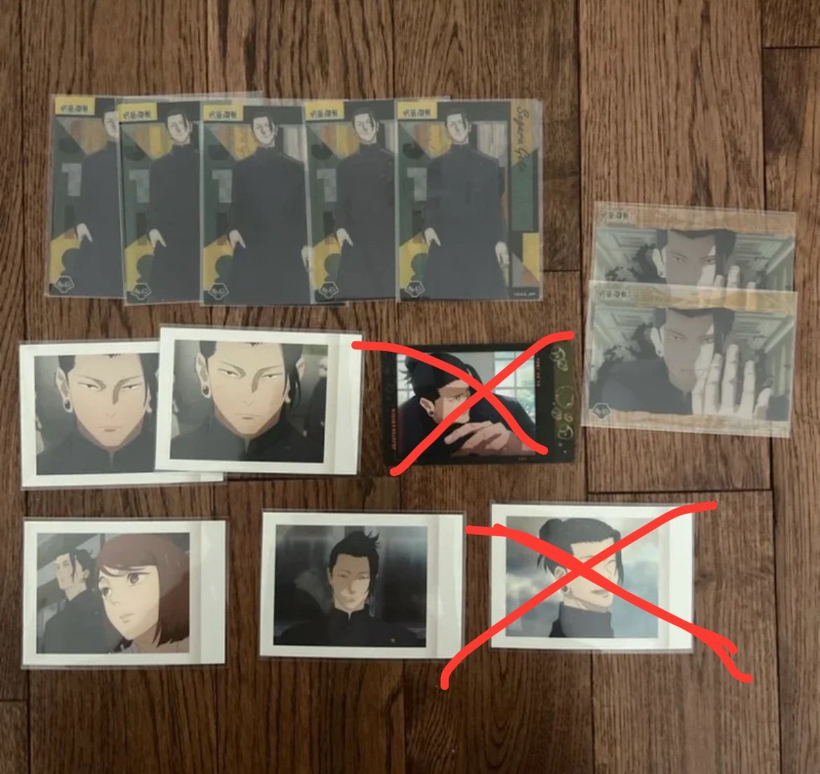 Geto Suguru cards & polaroids