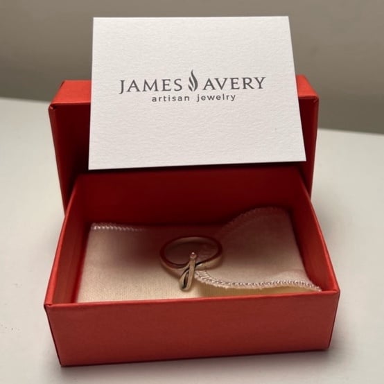 ♡James Avery•Letter j Ring(Size:8)Sterling Silver♡