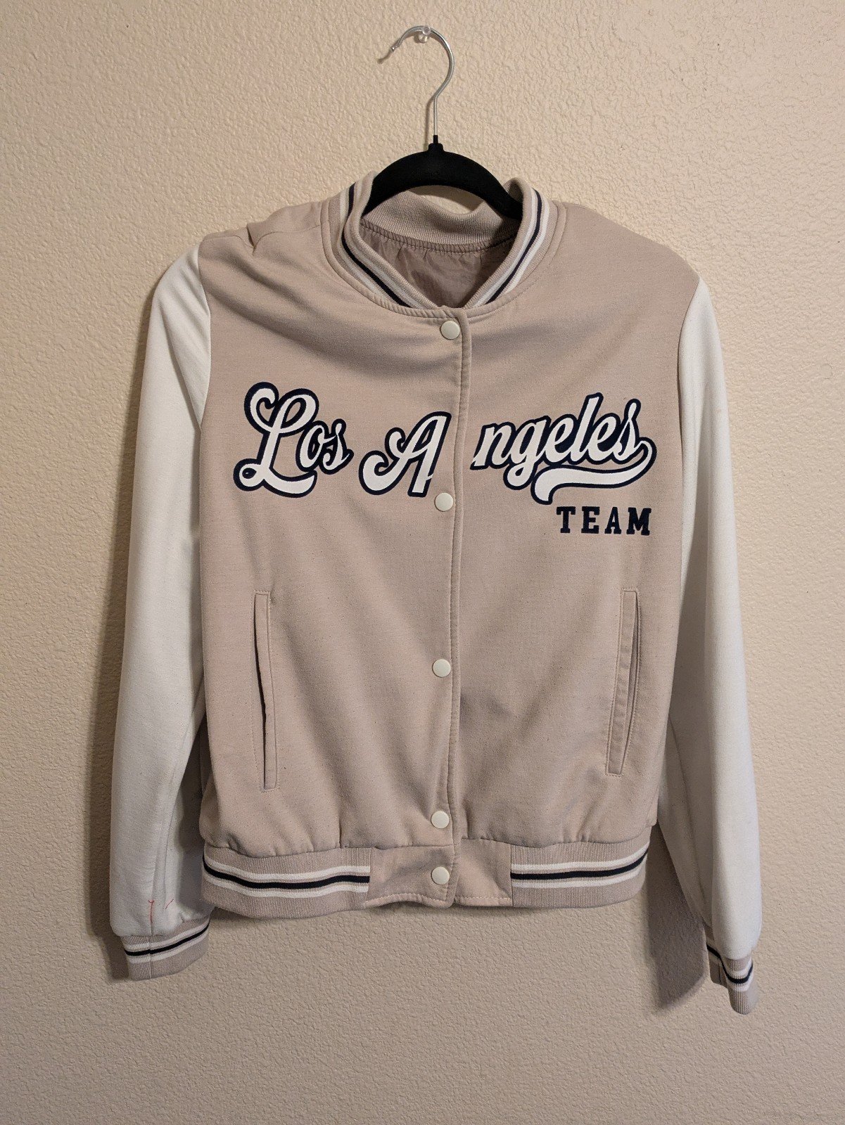 Varsity Los Angeles Beige Jacket - Size S