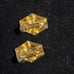 Vintage Goldplated Hexagon Earrings.