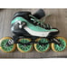 VNLA Vanilla Carbon Inline Speed Skates 7000 Series Green 13.2 195mm FOR PARTS