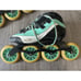 VNLA Vanilla Carbon Inline Speed Skates 7000 Series Green 13.2 195mm FOR PARTS