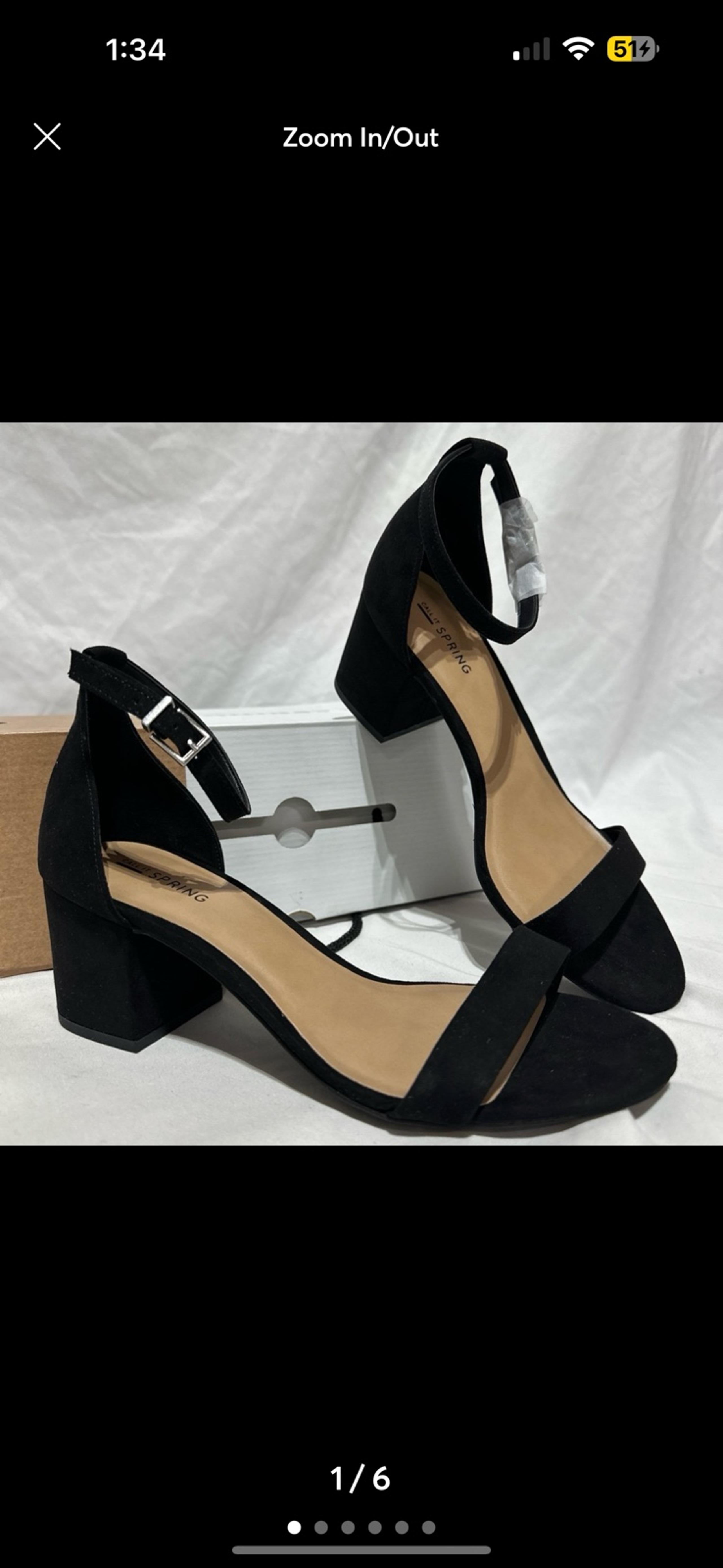 Call it Spring By Aldo Stangarone 93 Black Kitten Block Heels New Women’s 8.5