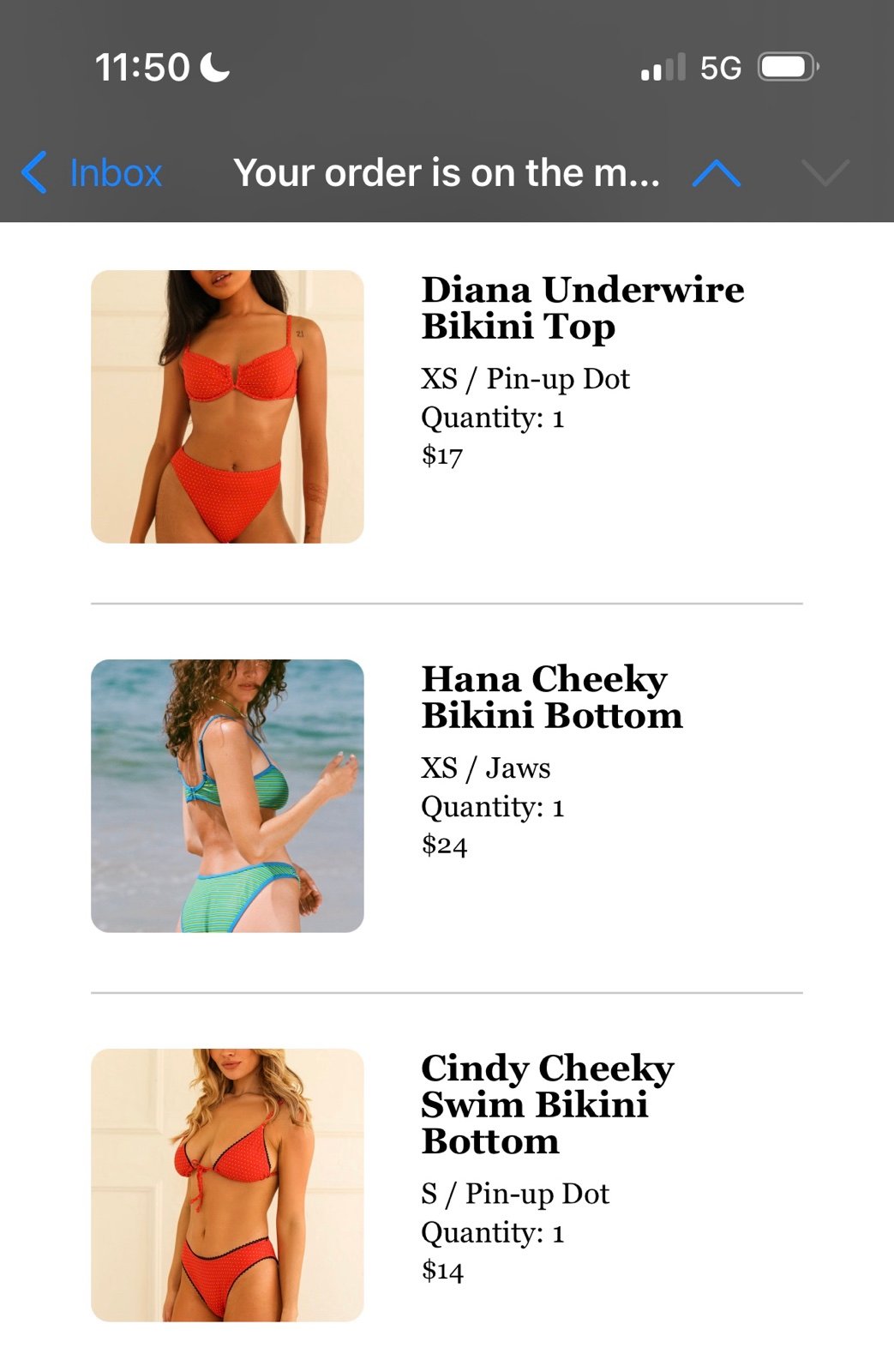 2.5 Dippin Daisys Bikinis