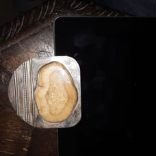 Handmade Belt buckle. Made of silver and
