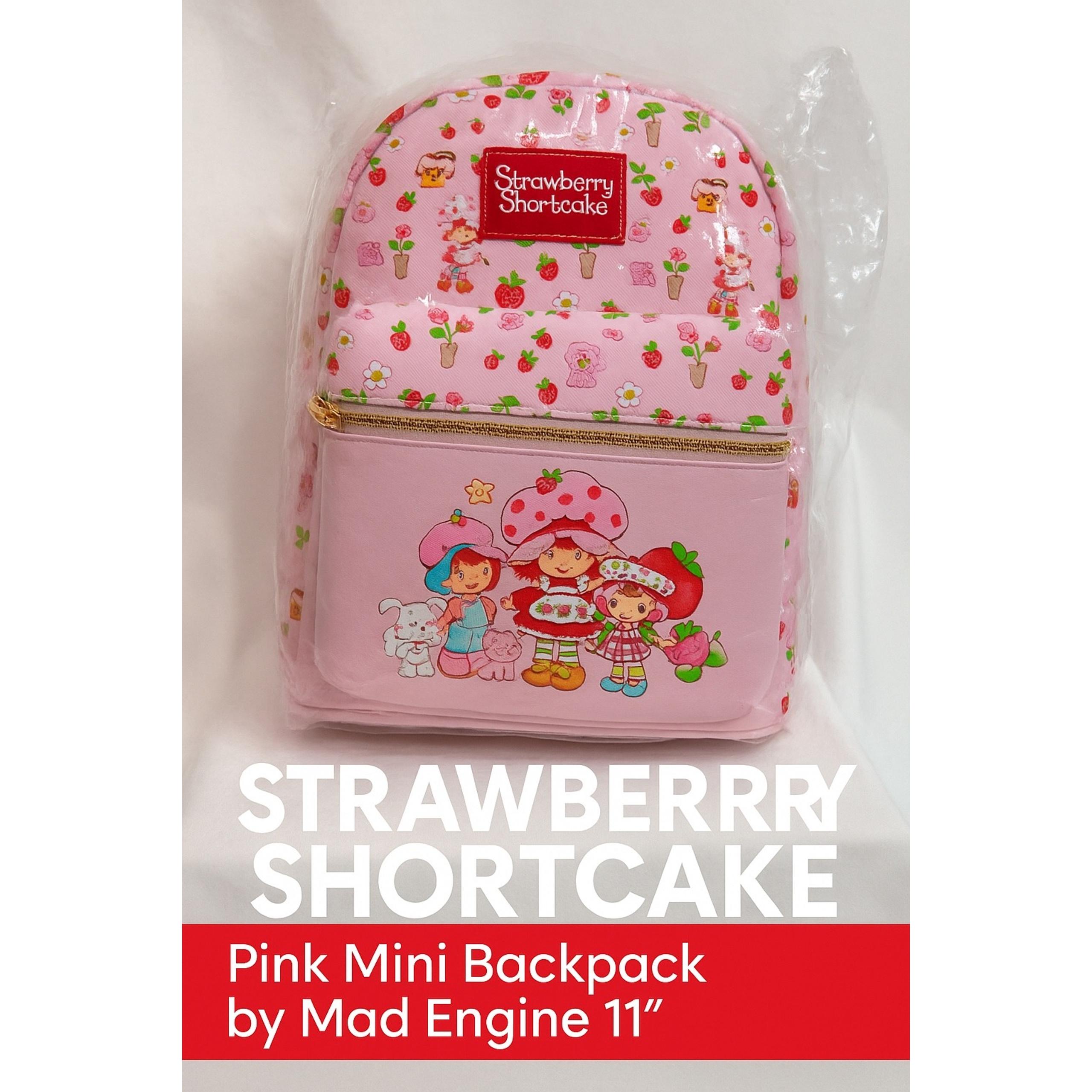 Strawberry Shortcake Pink Mini Backpack by 11" - Mad Engine