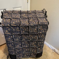 Vegas Born Golden Knights Quilted Throw