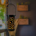 Led Star Moon Lamp, Outdoor Garden Flame Ground ，6pcs Hollow Solar Lawn Lamp