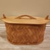Vintage XL Swedish Woven Tine Sweeping Basket