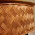 Vintage XL Swedish Woven Tine Sweeping Basket