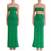 BOABAB Mambo glossy green glitter dress