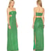 BOABAB Mambo glossy green glitter dress