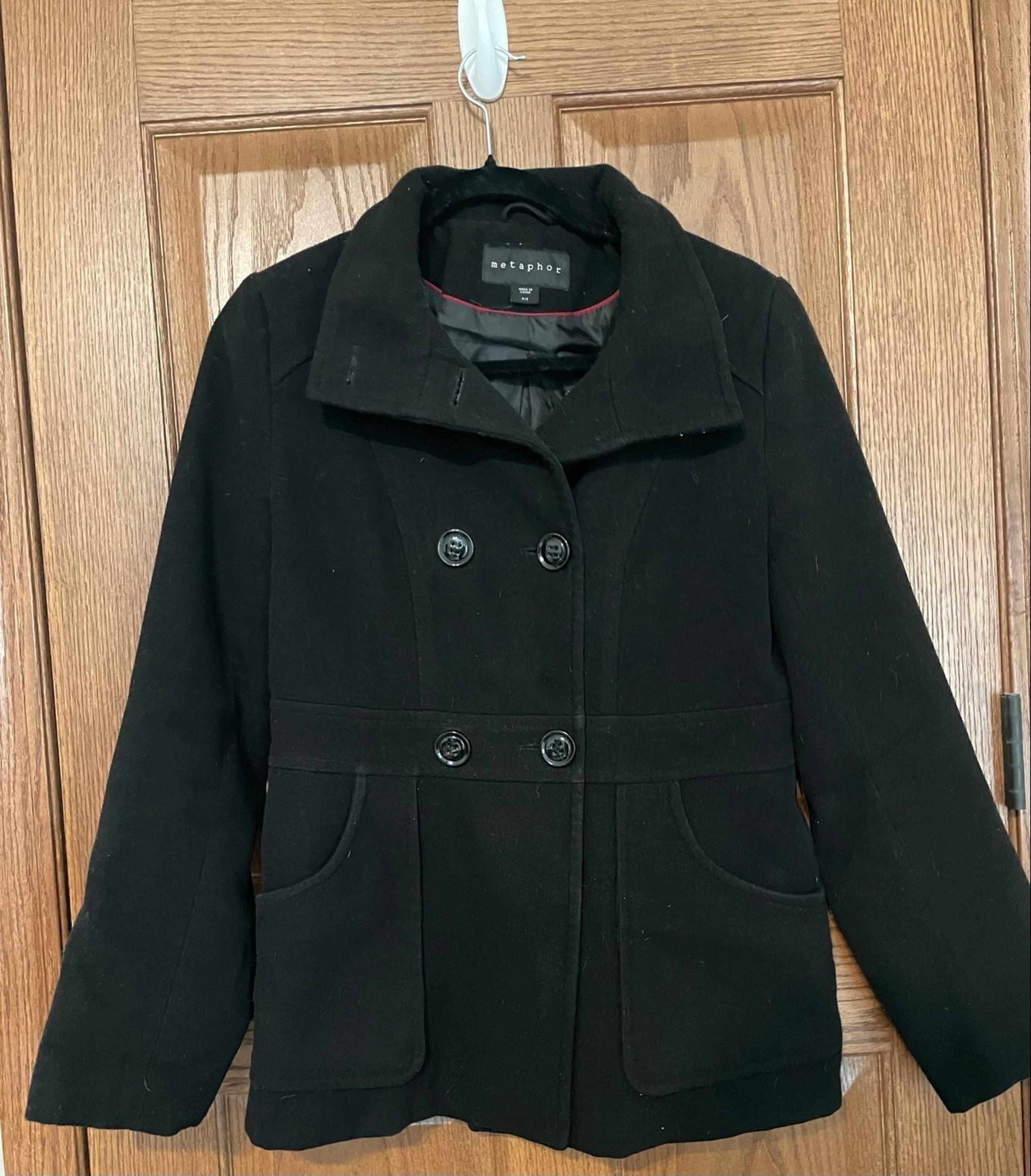 Women’s Metaphor Faux Wool Peacoat