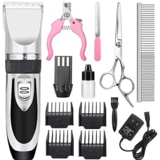 Dog Grooming Clippers, Professional Pet Grooming Kit Rechargeable Pet Shaver Cor