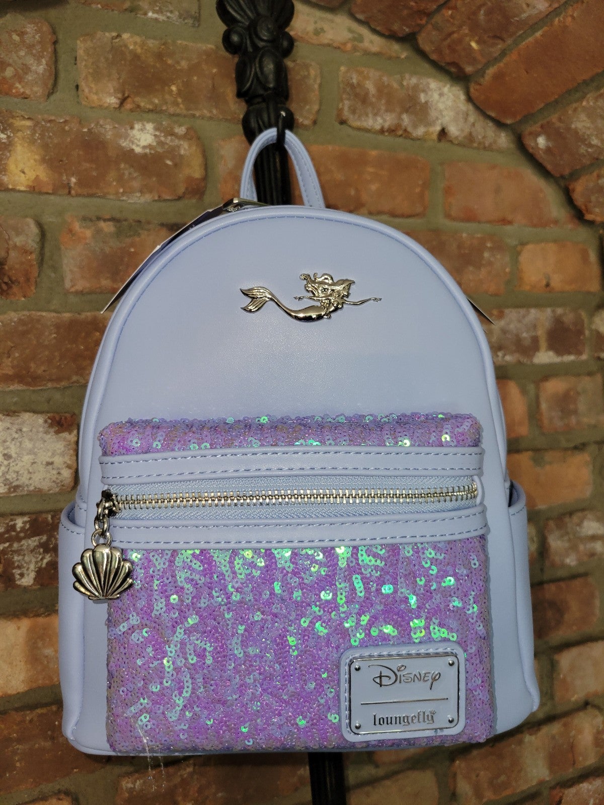 Little Mermaid Ariel Sequins Loungefly Mini Backpack