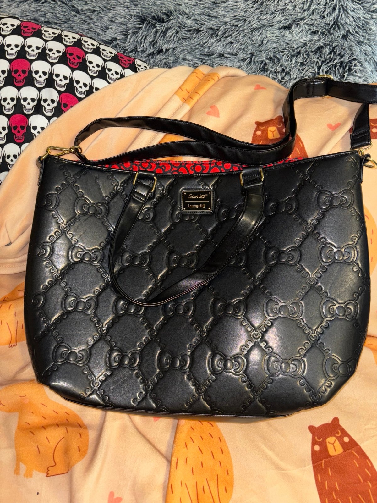 Loungefly Sanrio Hello Kitty Bows Allover Print Tote Bag - BoxLunch Exclusive