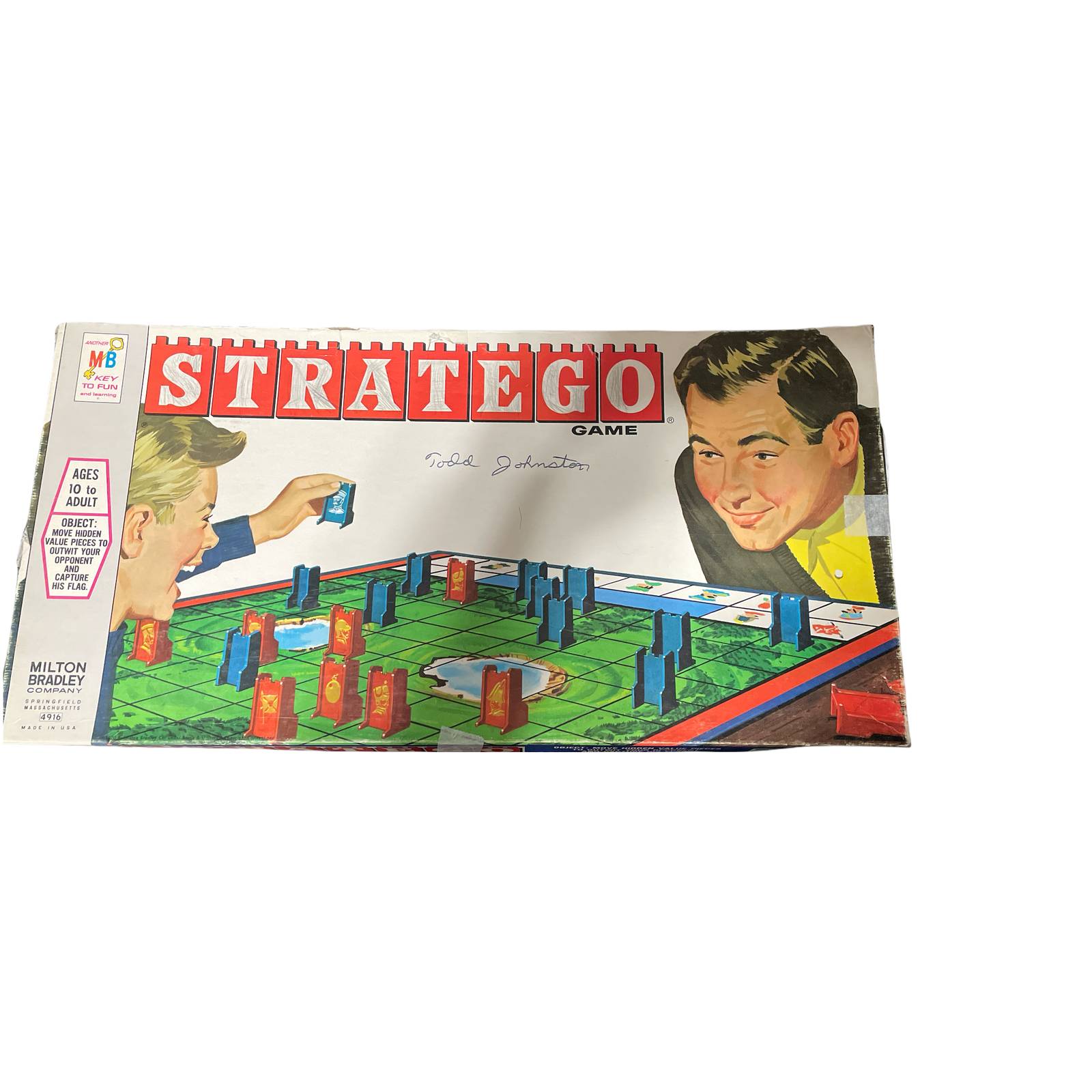 Vintage 2970’s Retro Stratego War Strategy Board Game Used Milton Bradley Game
