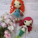 Crochet Princesses, handmade dolls, Princess doll, Amigurumi Princess doll, Croc