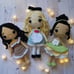Crochet Princesses, handmade dolls, Princess doll, Amigurumi Princess doll, Croc