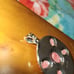 Red sponge coral silver ring and pendant set